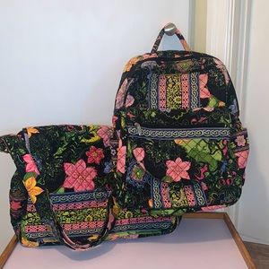 Floral backpack & shoulder bag 🌼🌷🌸